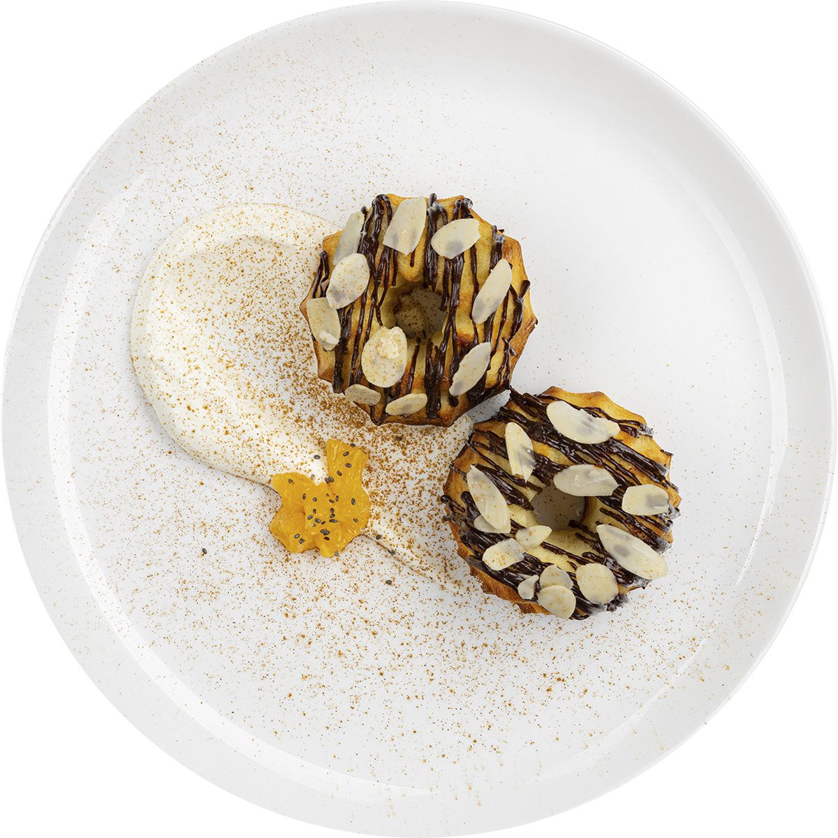 Творожные пончики в шоколаде, 3 шт.